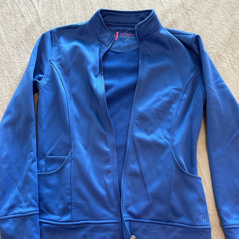 Urbane performance scrub jacket